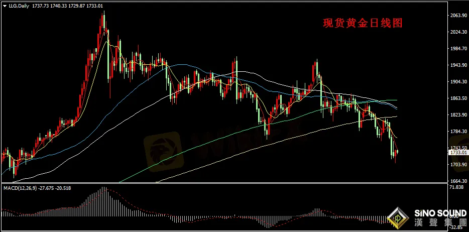 漢聲張新才:[3月3日早評]昨晚美元美債回落,現貨黃金反彈回升