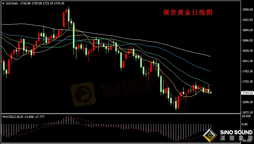 漢聲張新才:[3月26日早評]昨晚美元美債走強，現貨黃金跌破1730