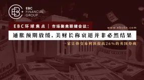 EBC环球焦点丨市场聚焦联储会议；通胀预期放缓，美财长称衰退并非必然结果