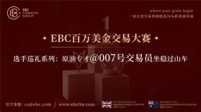 EBC百万美金交易大赛 |选手巡礼系列，原油专才@007号交易员坐稳过山车