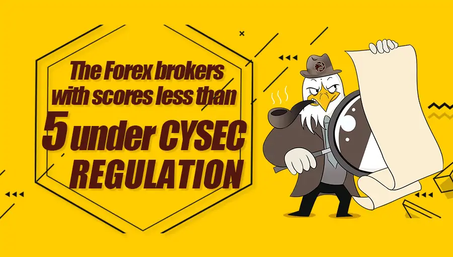 Forex brokers worldwide with rating below 5 regulated by CYSEC