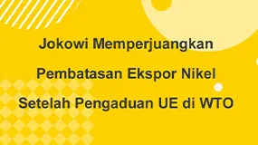 Jokowi Memperjuangkan Pembatasan Ekspor Nikel Setelah Pengaduan UE di WTO