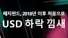 헤지펀드, 2018년 이후 처음으로 USD 하락 낌새
