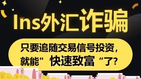 Ins外汇诈骗：只要追随交易信号投资，就能“快速致富”了？