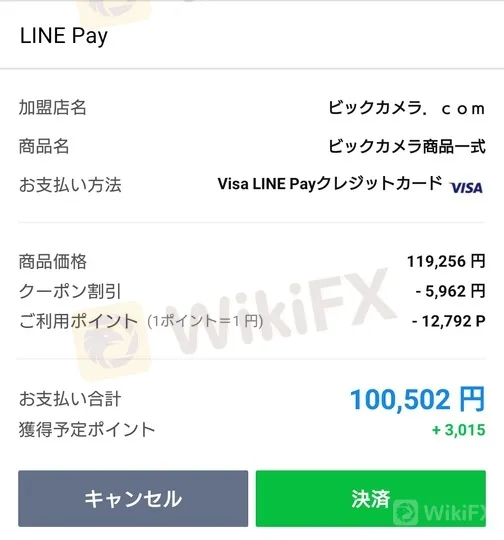 特典クーポンの一例