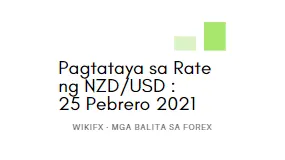 Pagtataya sa Rate ng NZD/USD : 25 Pebrero 2021
