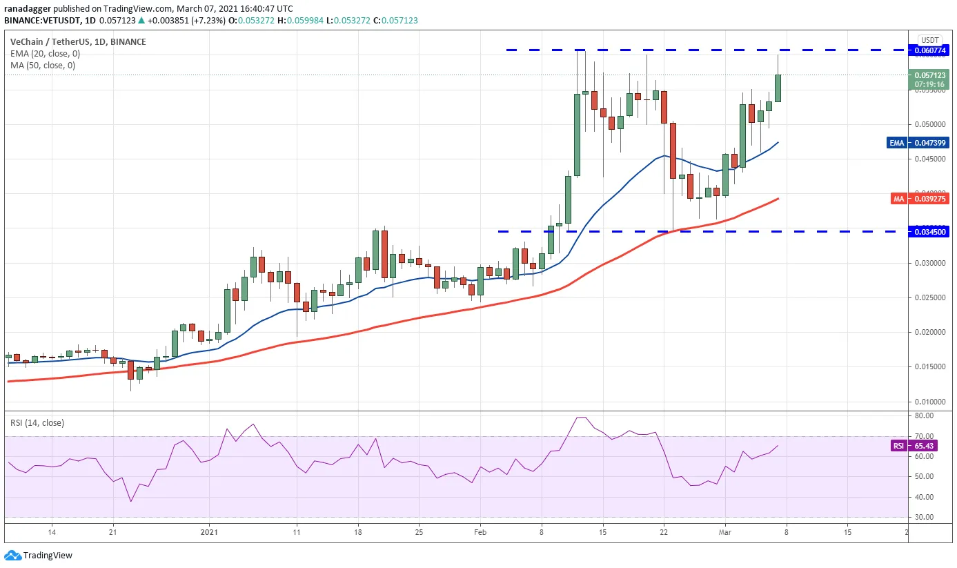 VET/USDT daily chart. Source: TradingView