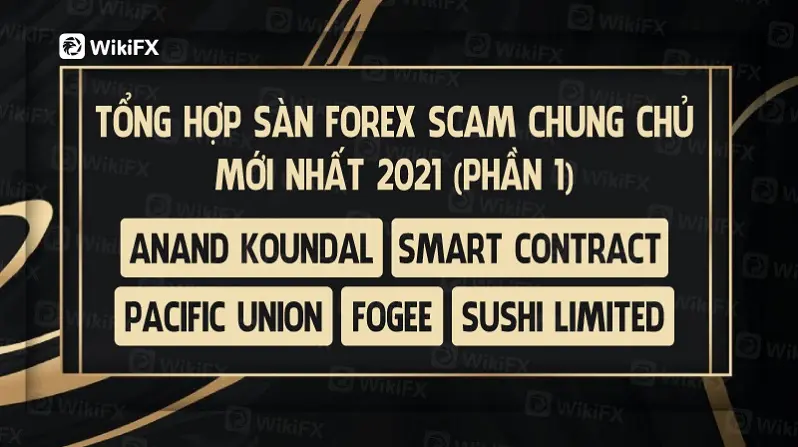 TỔNG HỢP SÀN FOREX SCAM CHUNG CHỦ MỚI NHẤT 2021 (PHẦN 1): ANAND KOUNDAL, SMART CONTRACT, FOGEE