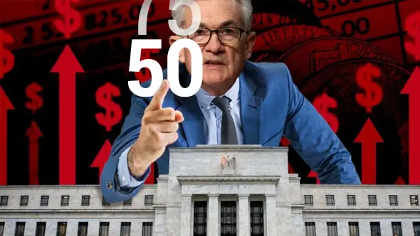 美联储加息50个基点并排除未来加息75的可能性
