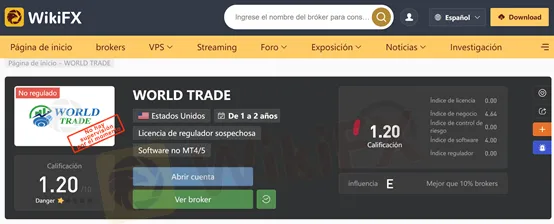 captura de pantalla de WikiFX