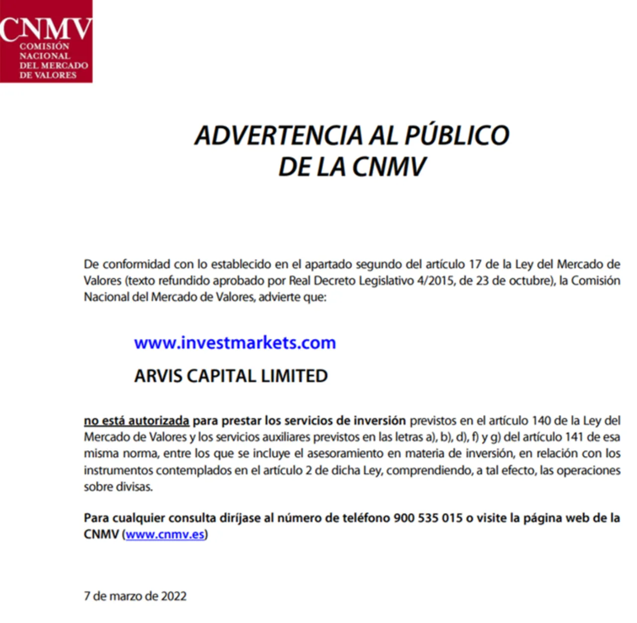 CNMV CNMV