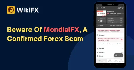 WikiFX Scam Alert: Beware Of MondialFX, A Confirmed Forex Scam