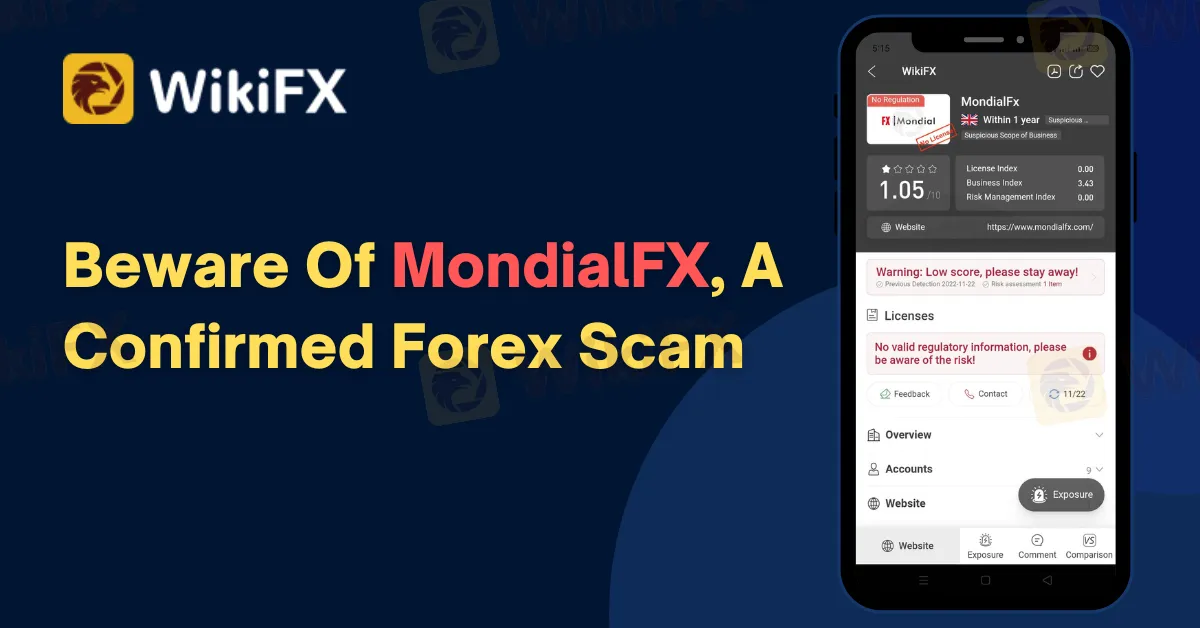 WikiFX Scam Alert Beware Of MondialFX, A Confirmed Forex Scam.png