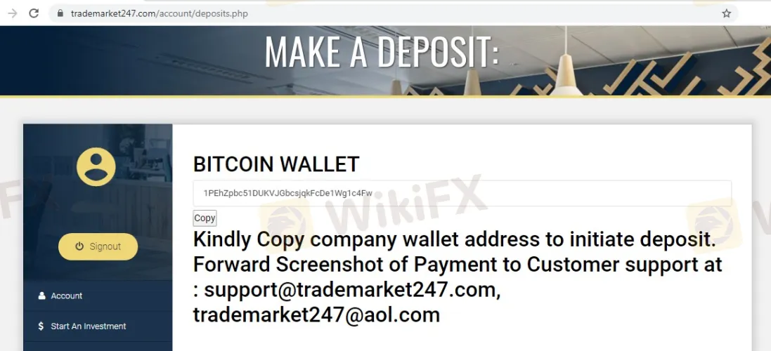 Deposit & Withdrawal