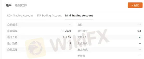 賬戶類型 賬戶類型