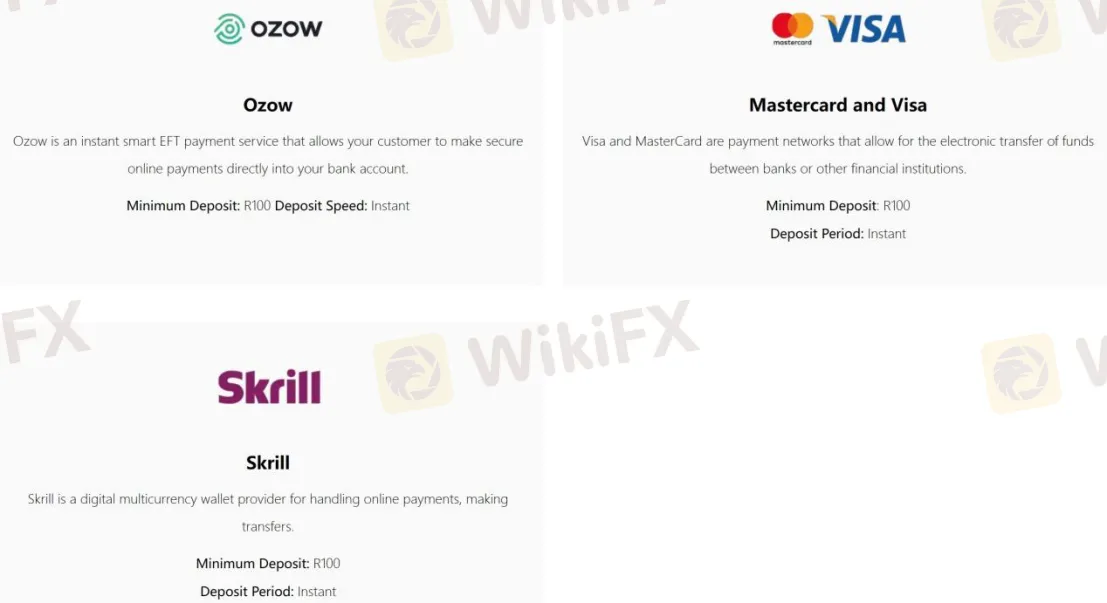 Deposit & Withdrawal