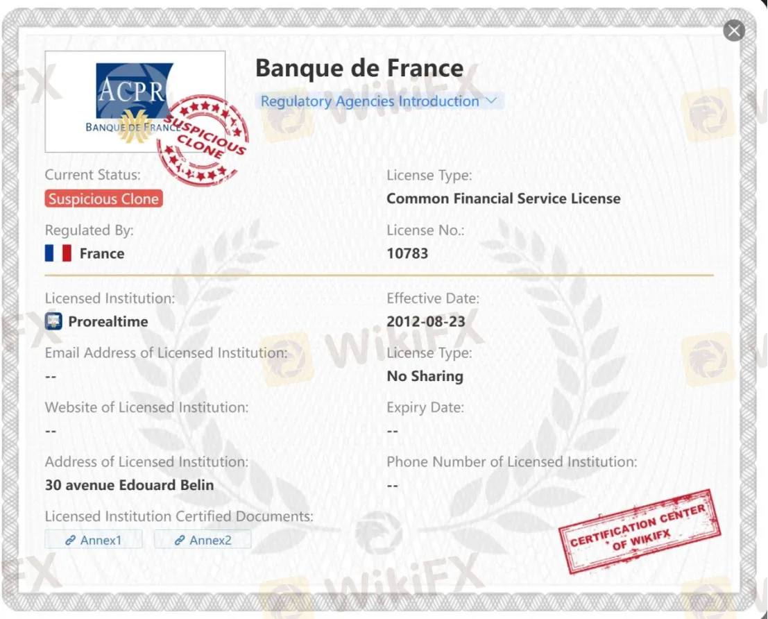 French Prudential Supervision Authority (ACPR)