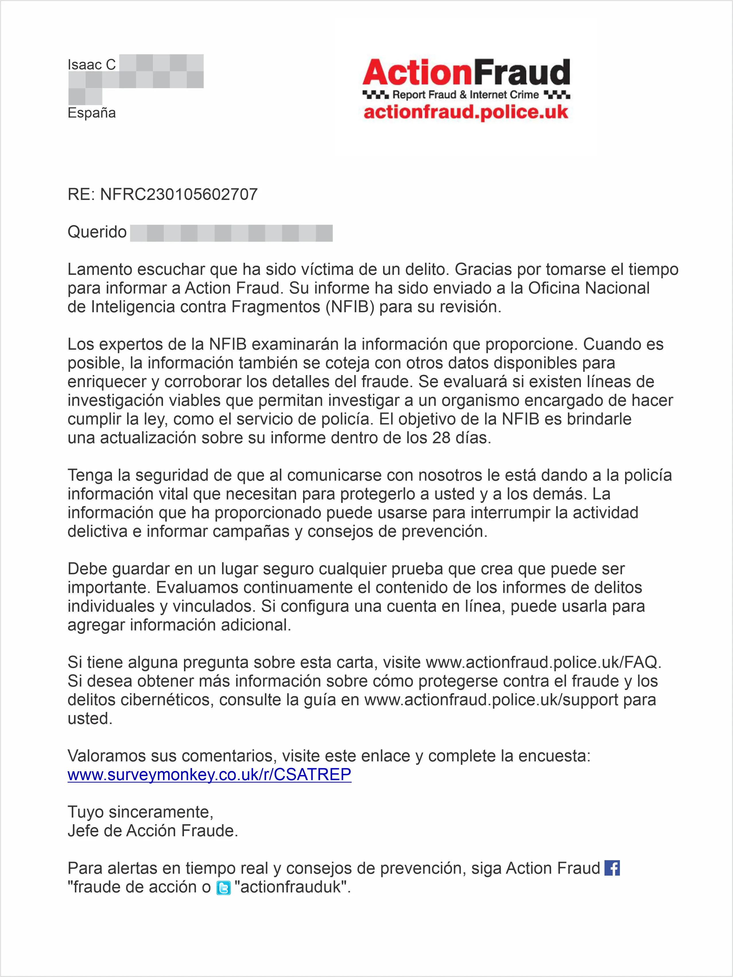ActionFraud ActionFraud