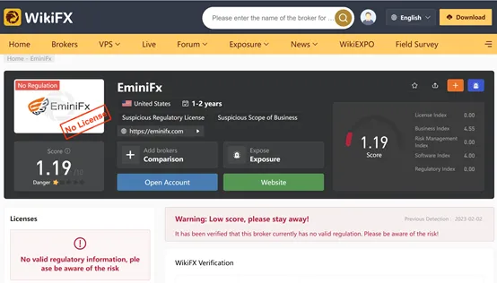 screenshot of WikiFX screenshot of WikiFX