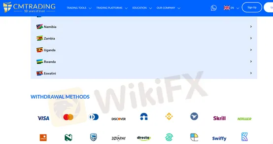 deposit and withdrawal