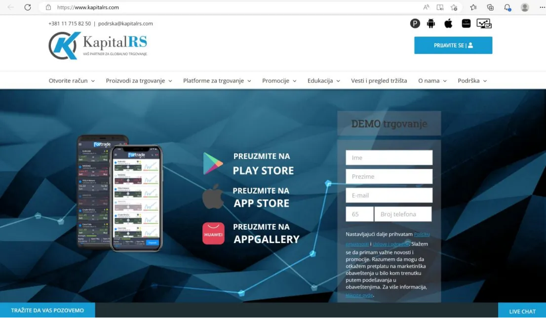 home page