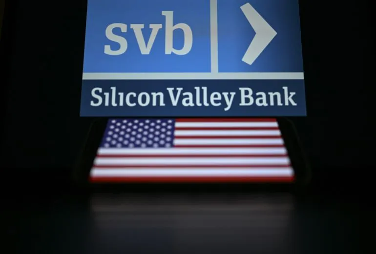 انهيار بنك وادي السيليكون أثر على الأسواق العالمية (غيتي) Silicon Valley Bank (SVB)