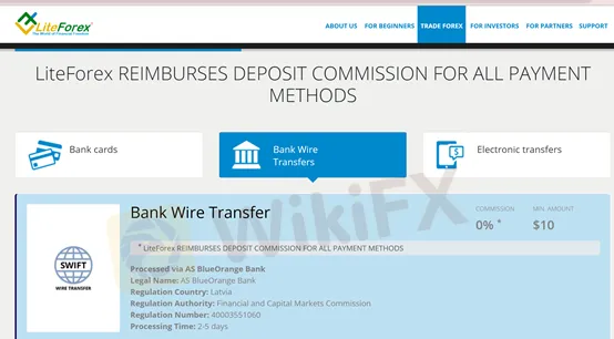 deposit and withdrawal