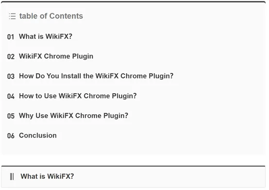 La extensión WikiFX Chrome La extensión WikiFX Chrome