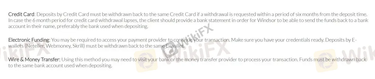 payment methods