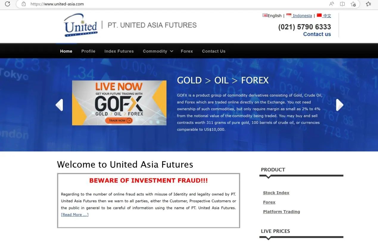 United Asia Futures