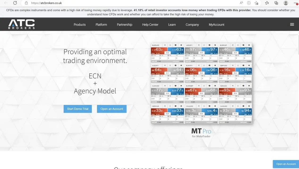 ATC‘s home page