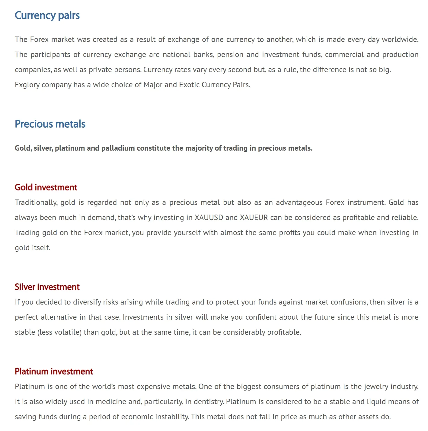 Market Instruments