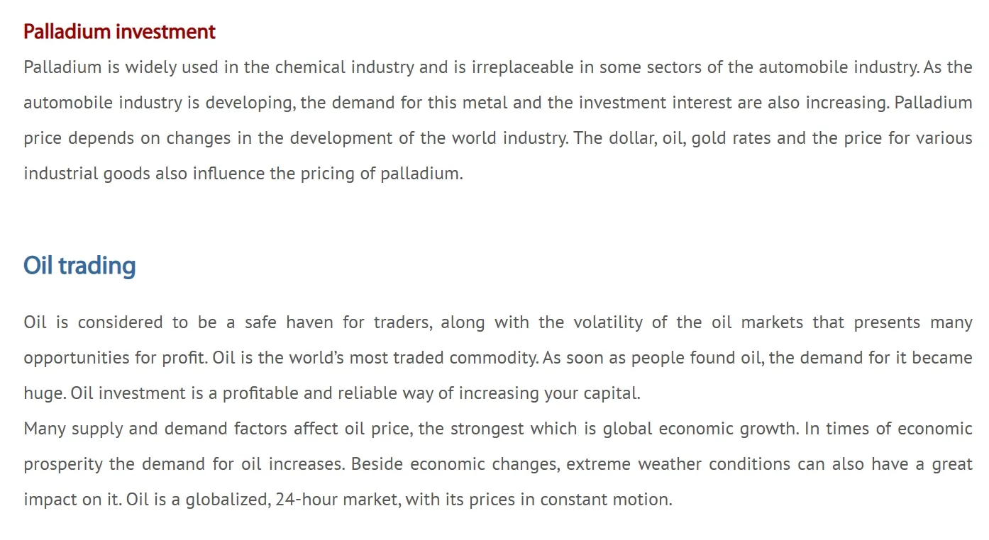Market Instruments