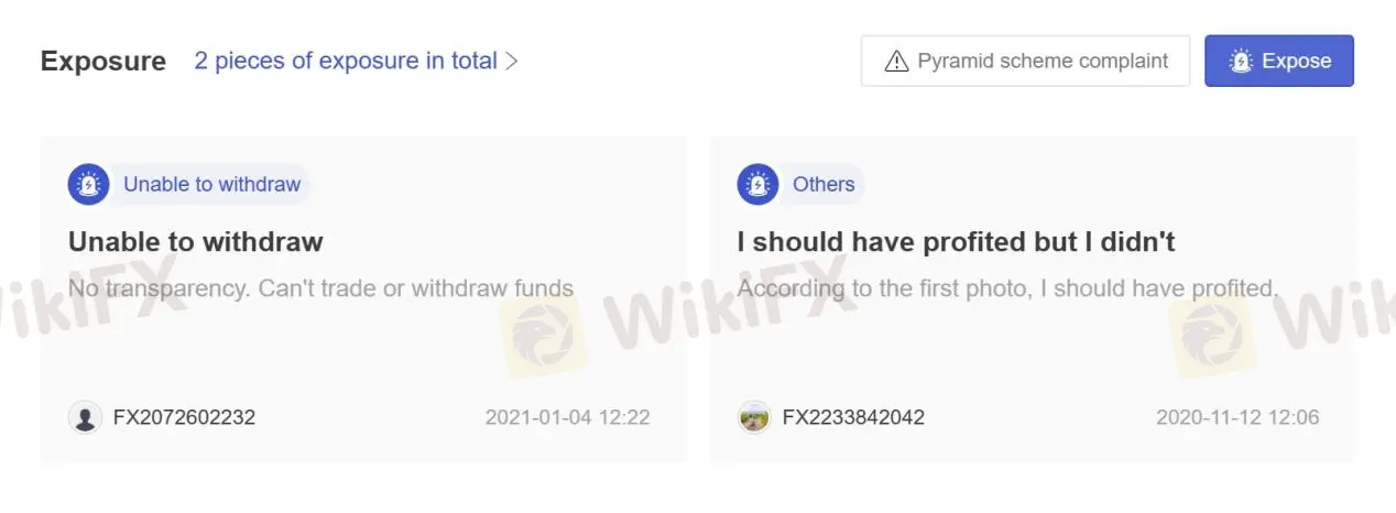 User Exposure at WikiFX