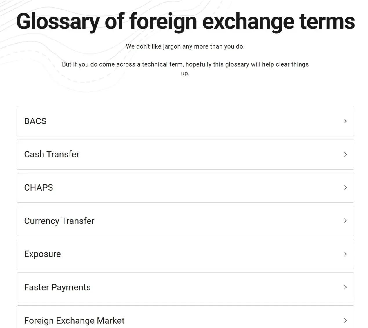 glossary