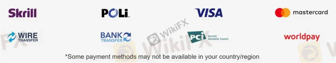 Deposit & Withdrawal logos