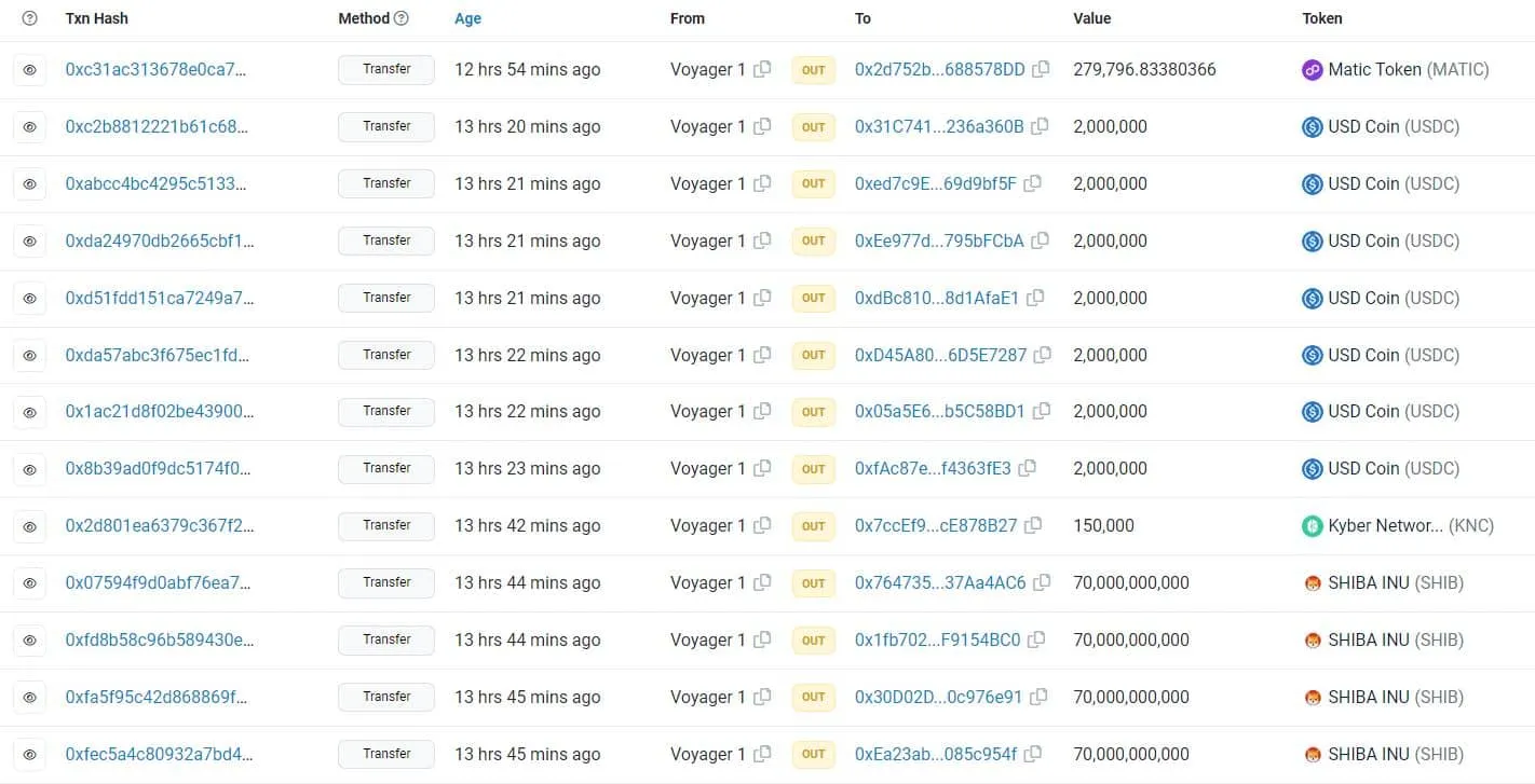 voyager crypto
