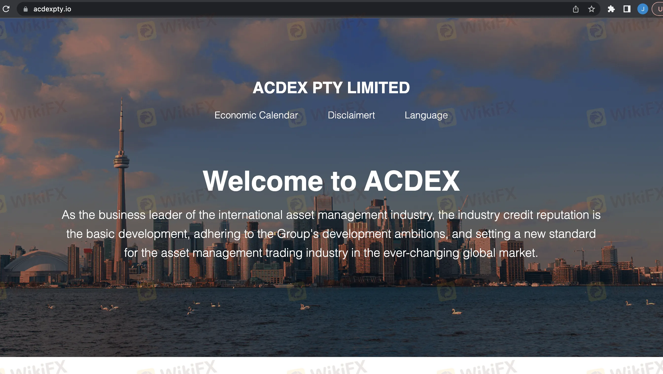 ACDEX's home page