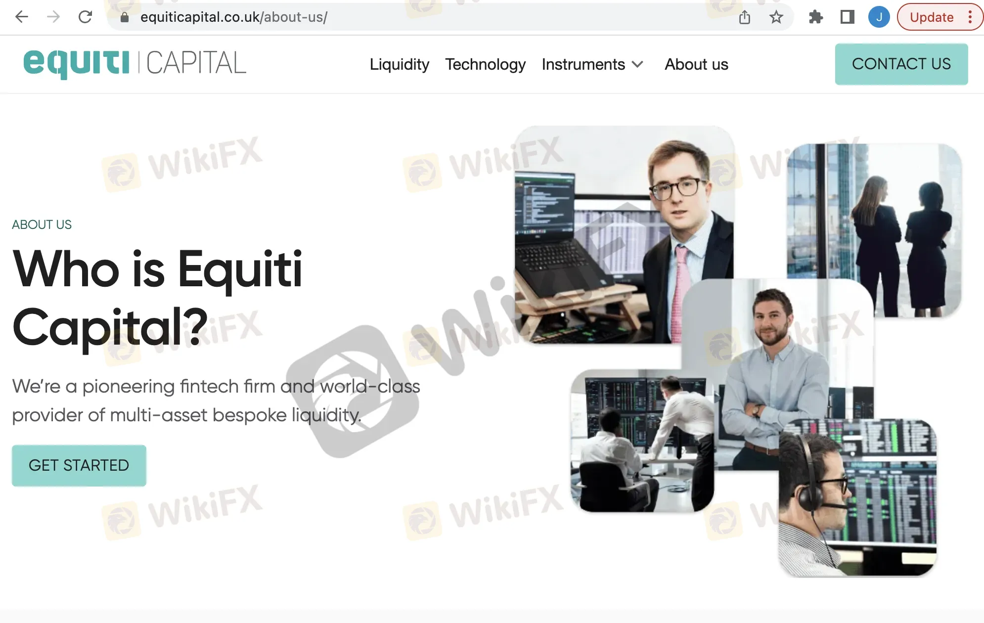 Equiti Capital's home page Equiti Capital's home page