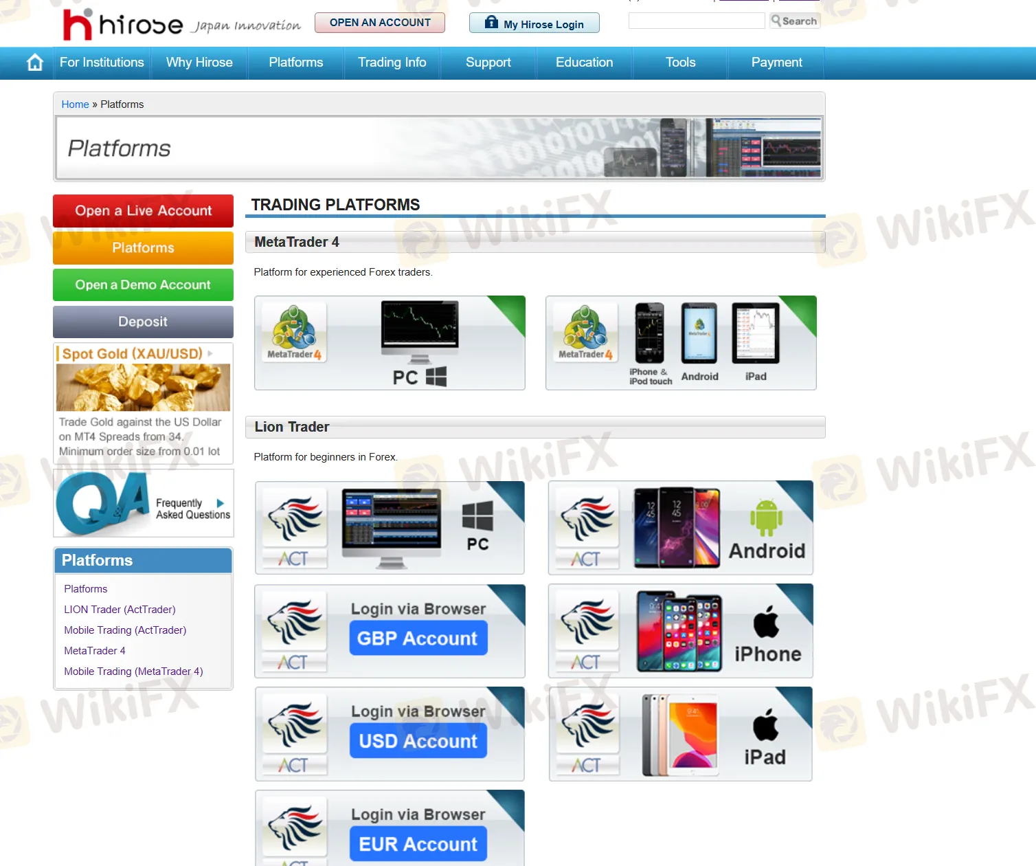 Trading Platforms