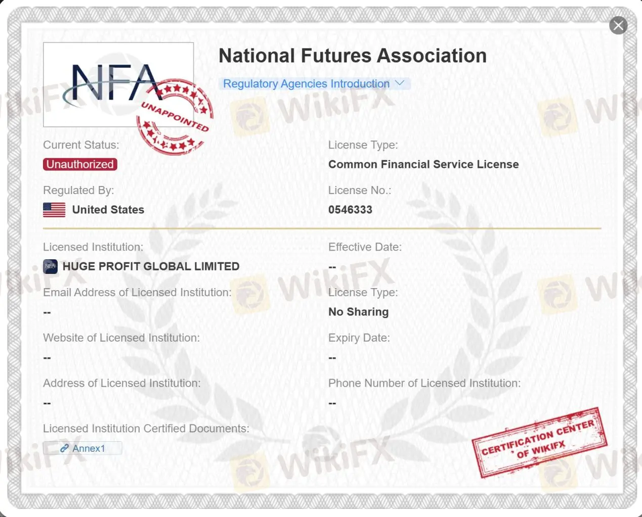 NFA license