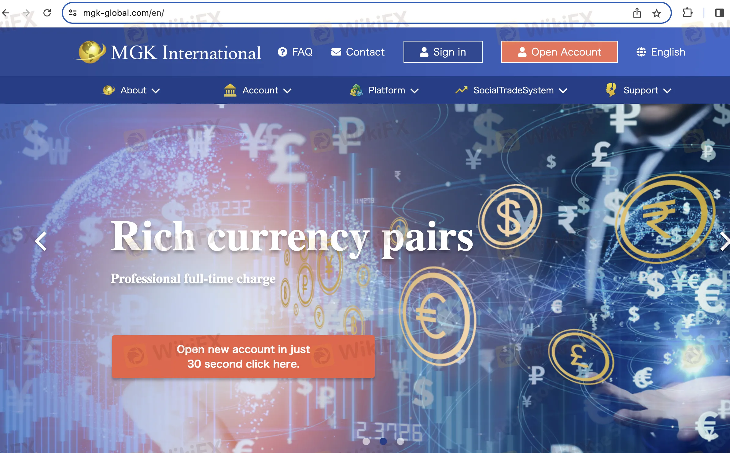 MGK International's home page MGK International's home page