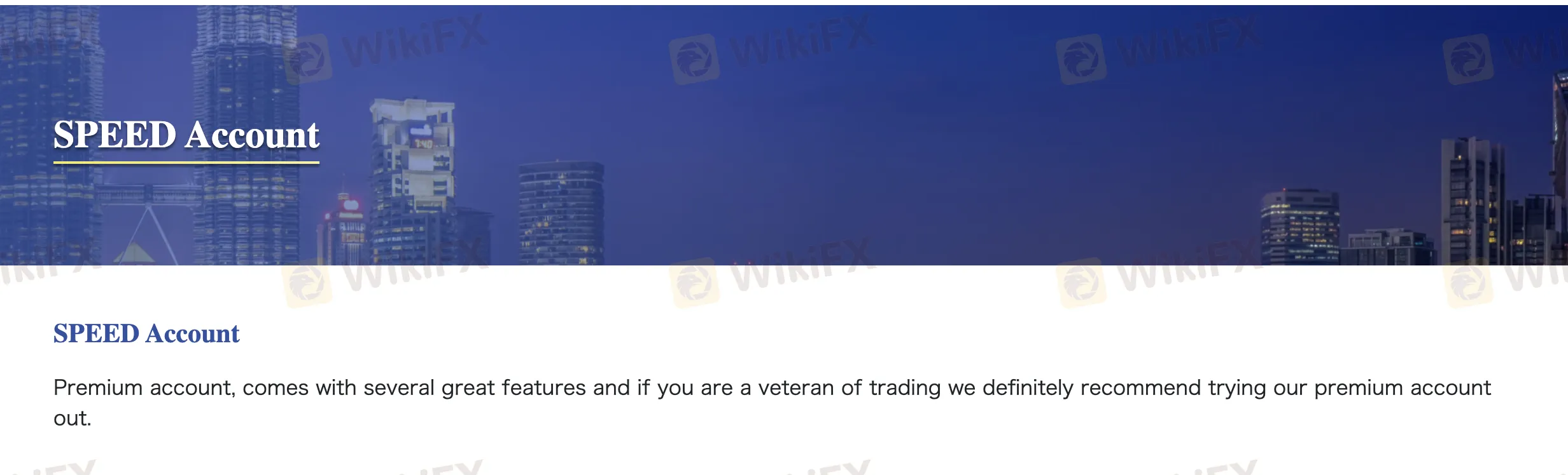 SPEED Account SPEED Account