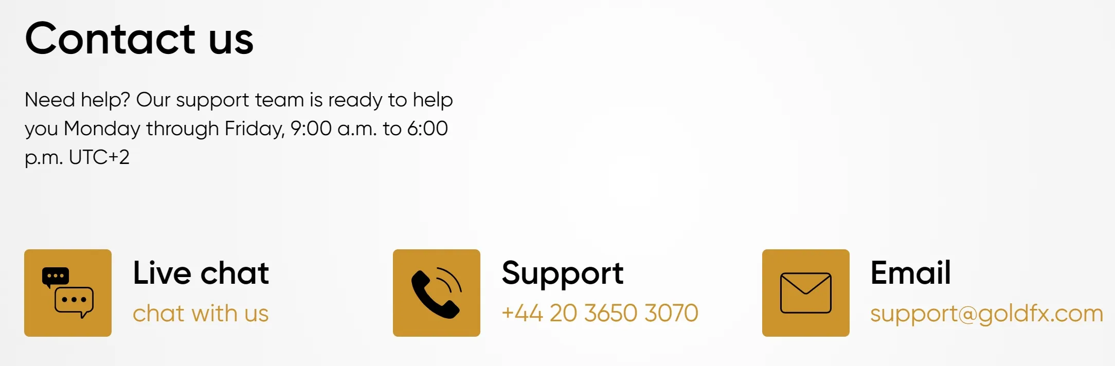 contact details