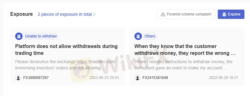 User Exposure on WikiFX User Exposure on WikiFX