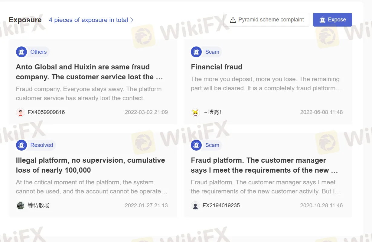 User Exposure on WikiFX