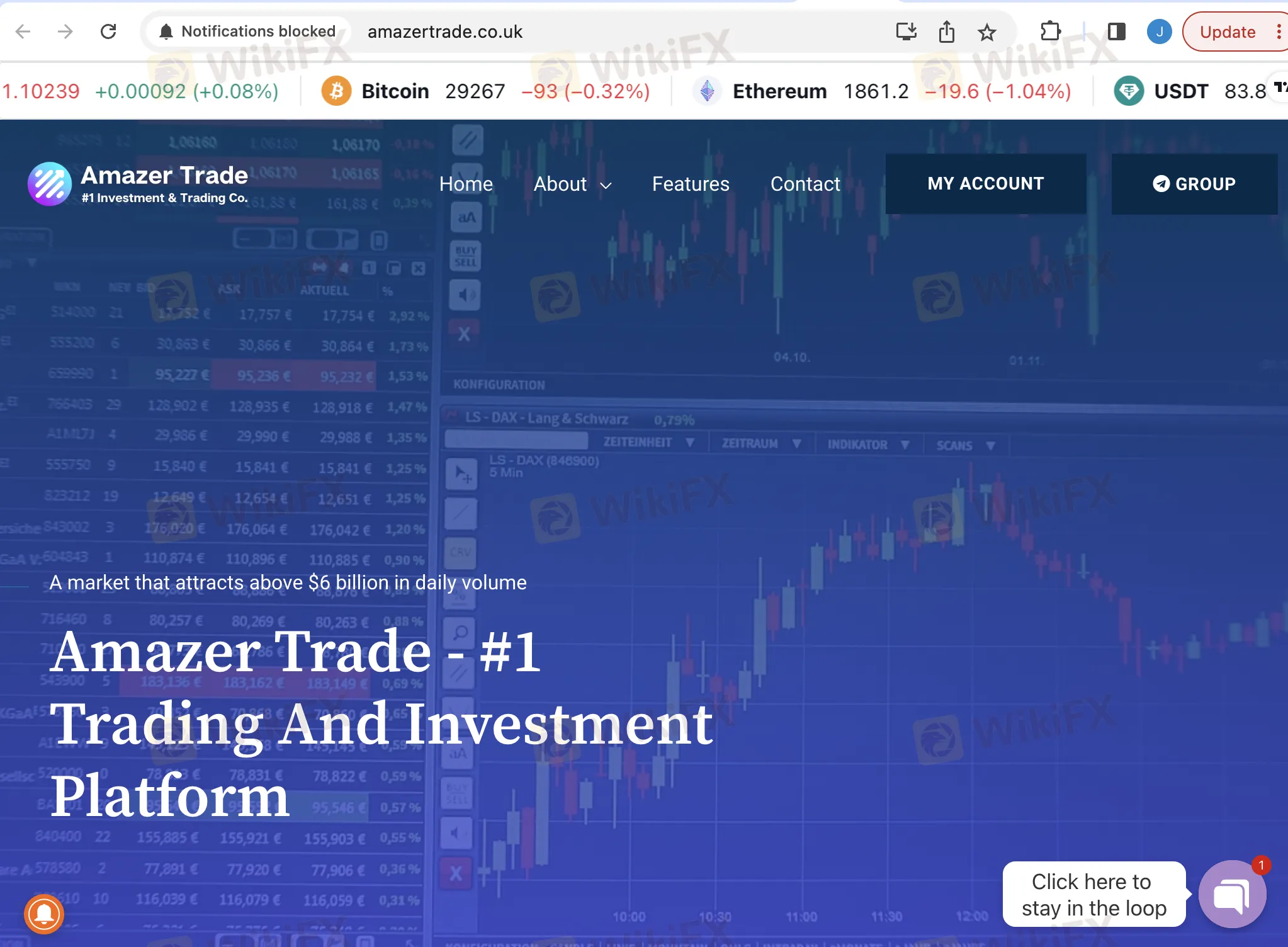 Amazer Trade's home page