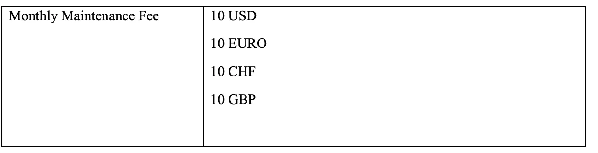Non-Trading Fees