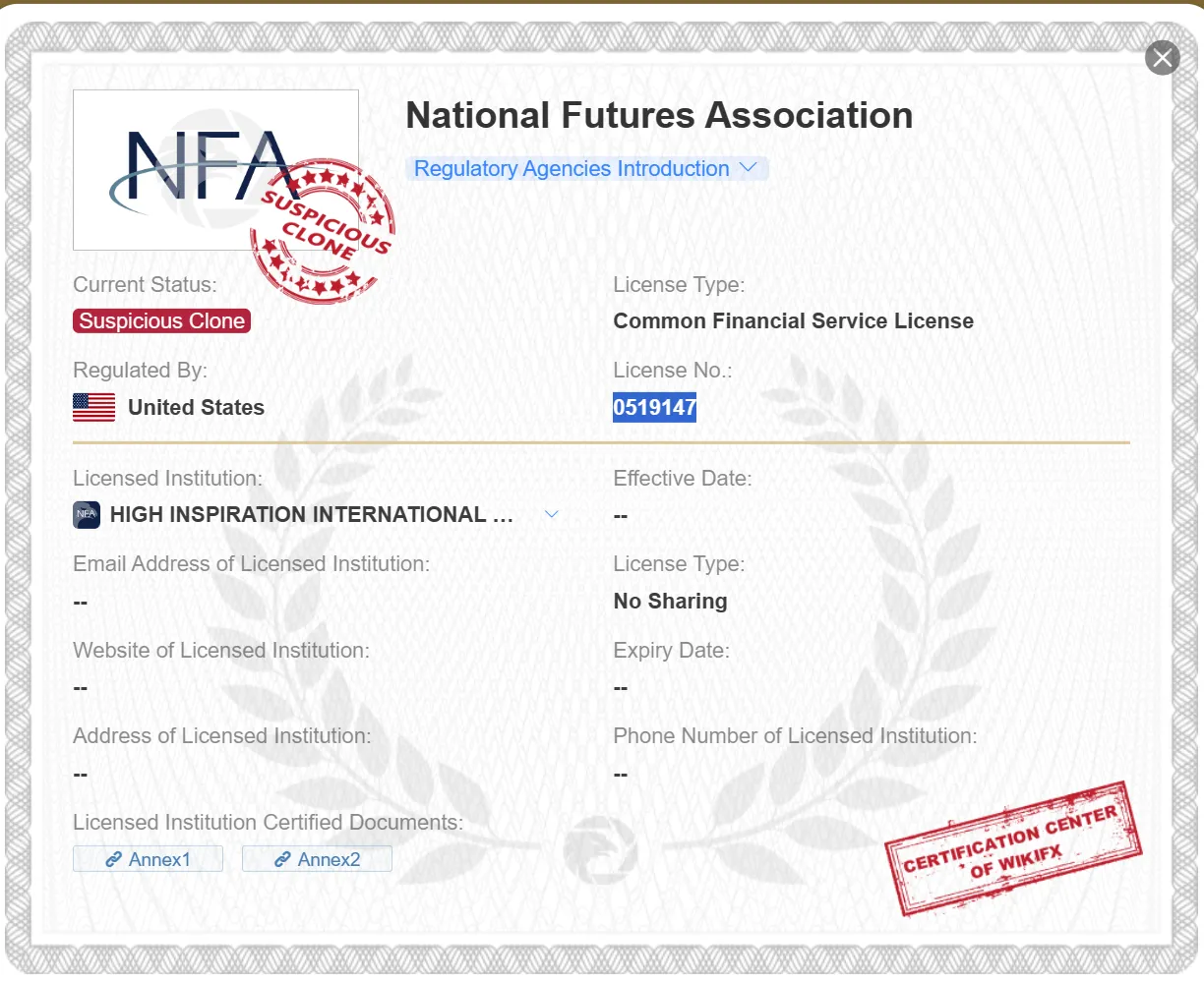 suspicious clone NFA license
