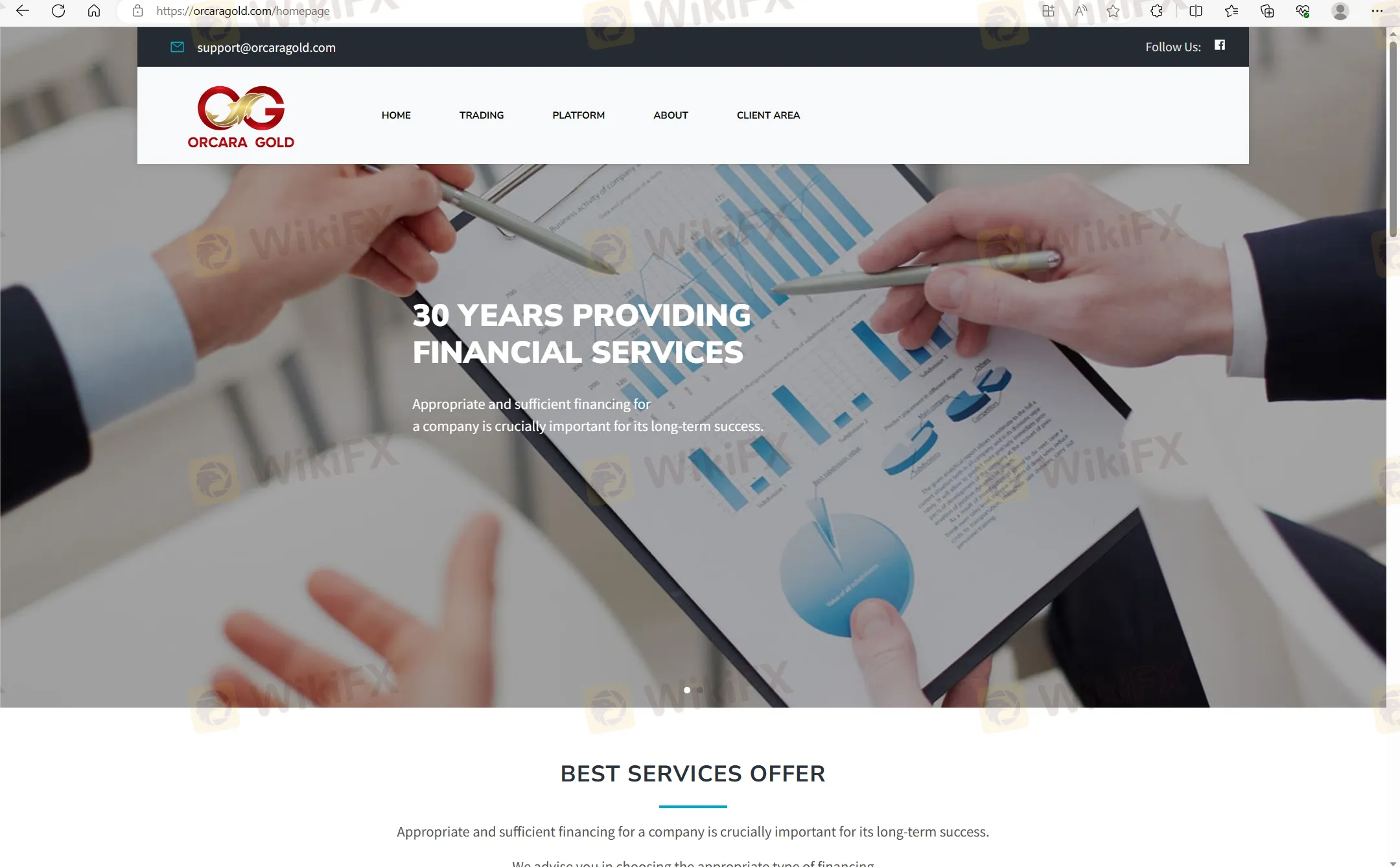 ORCARA GOLD's home page